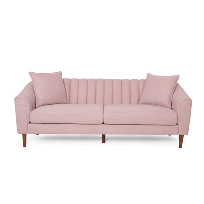 Contemporary 3 Seater Sofa With Accents Noble House