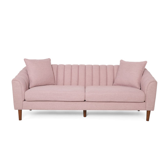 Contemporary 3 Seater Sofa With Plush Accents Noble House