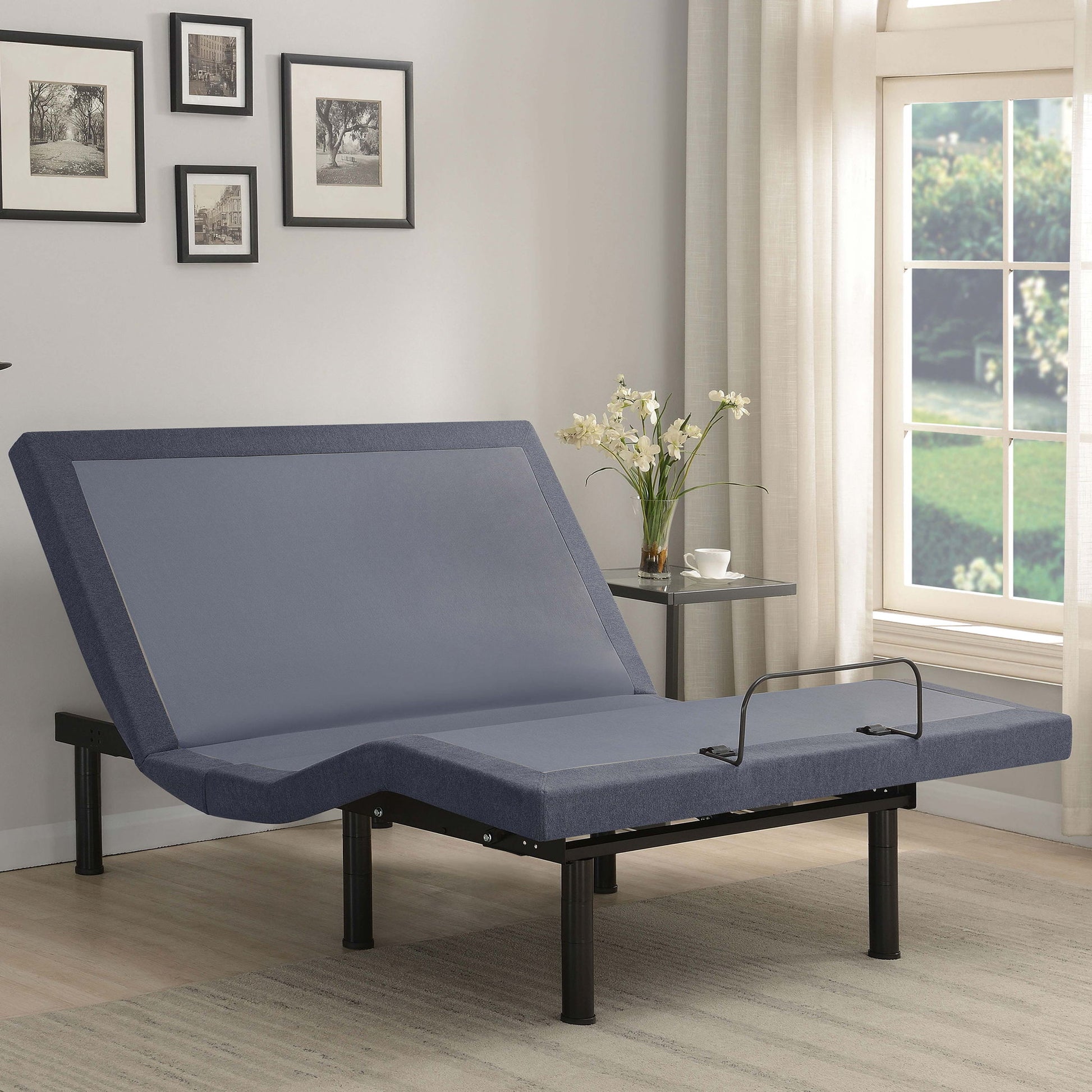 Kelven - Adjustable Bed Base With Wireless Remote And Dual Massage Motors Furniture Max