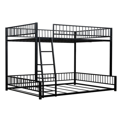 Bunk Bed Frame With Ladder And Safety Guardrails Dreamland