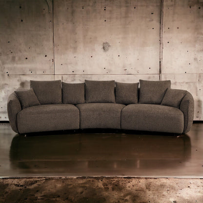 Bash - Anthology Boucle Sofa With Pillows - Brown Acme