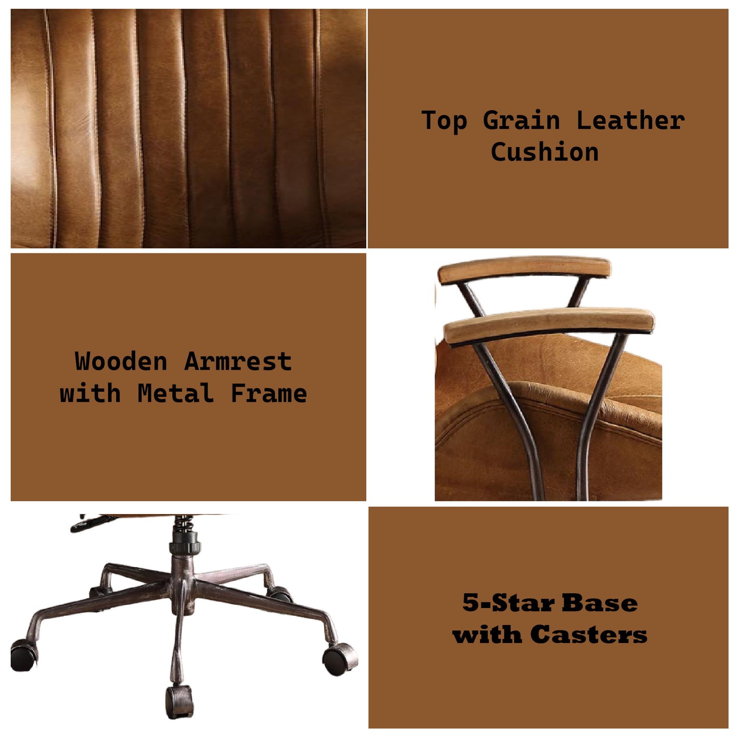 Hamilton - Top Grain Office Chair Acme