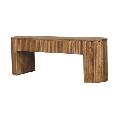 Soba - Straight Media Unit - Oak Artisan Furniture