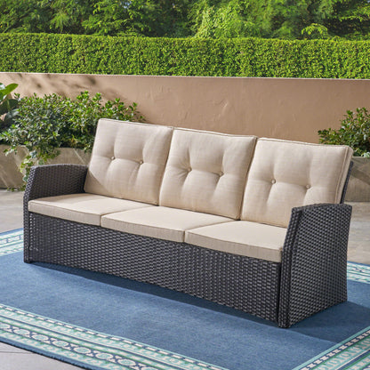 St Marta - 3 Seater - Dark Brown Noble House