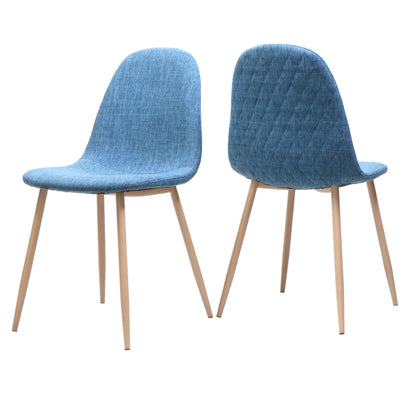 Elegant Dining Chair Set With Fabric Noble House