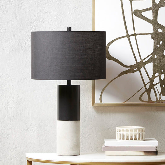 Fulton - Concrete Table Lamp - Black / Grey