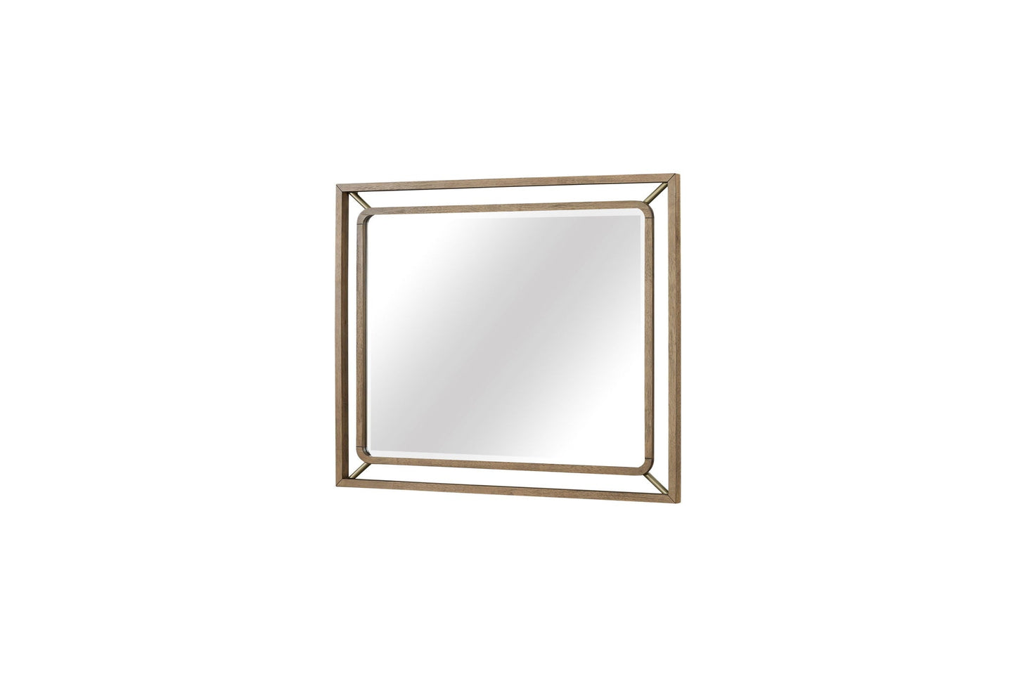 Mirror - Light Brown Bernards Furniture