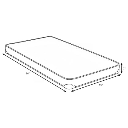 Simon - 7" Bunkie Board Foam Mattress With Orthopedic Support And Breathable Fabric Furniture Max