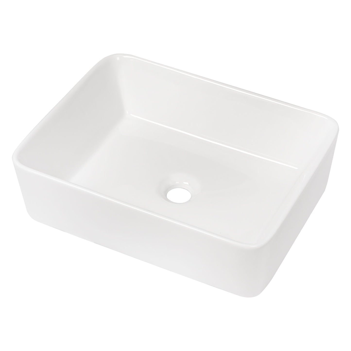 Modern European Design Ceramic Rectangular Vessel Bathroom Sink Daily Nest