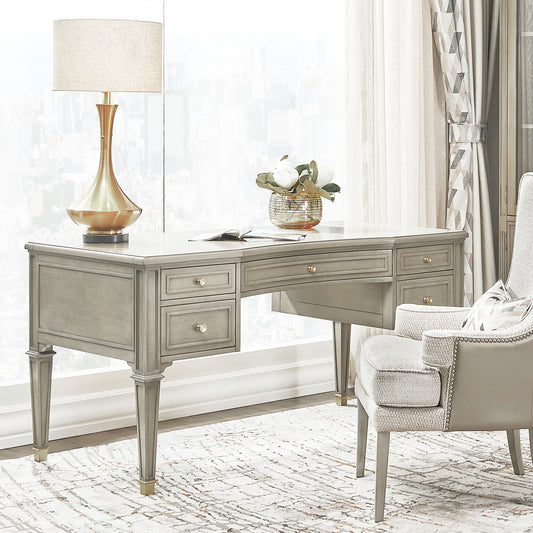 Dauphin - 5 Drawer Executive Desk Jennifer Taylor Home