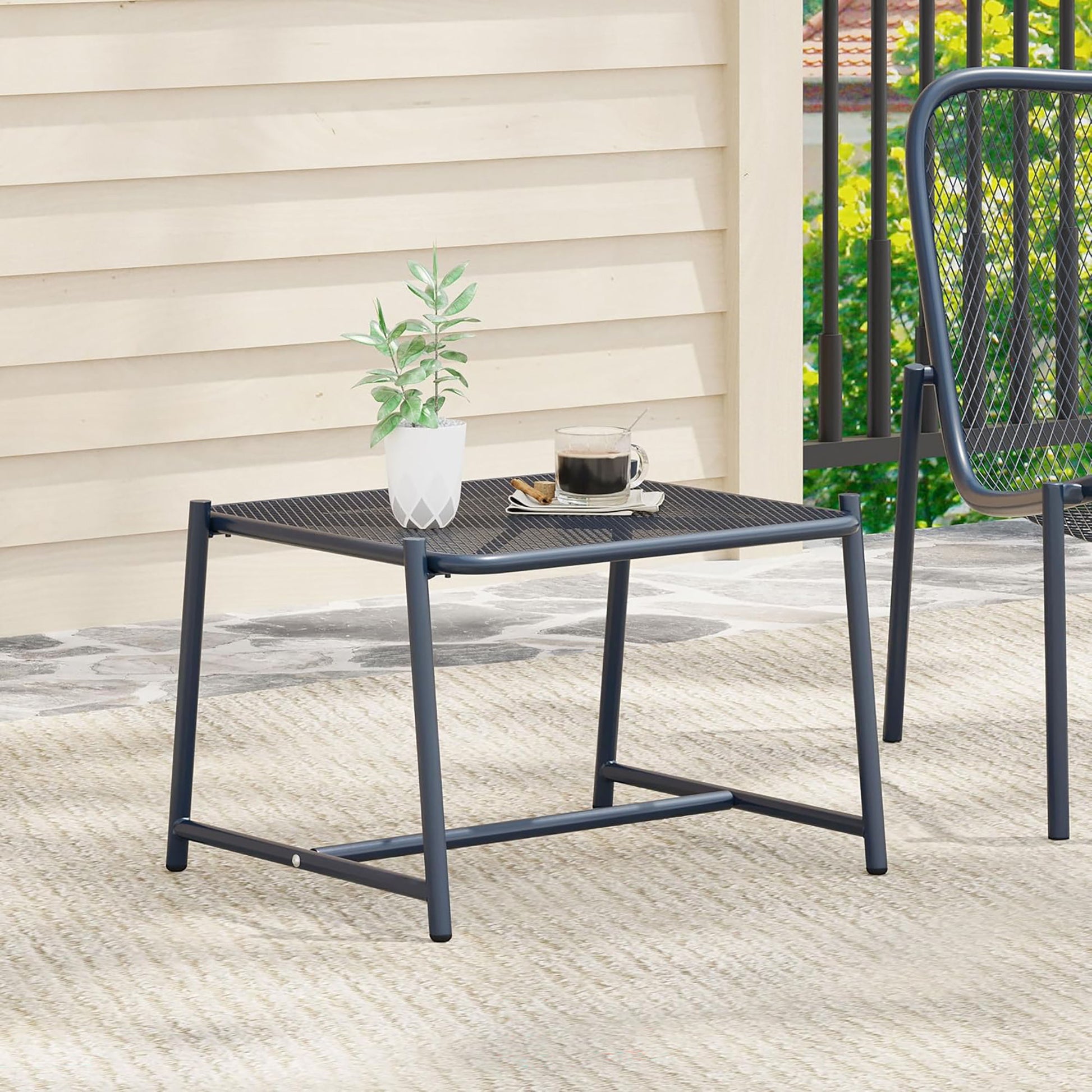 Kincaid - Modern Mesh Top Side Table Noble House