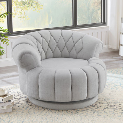 Round Swivel Accent Chair With Rotation Hearth and Haven