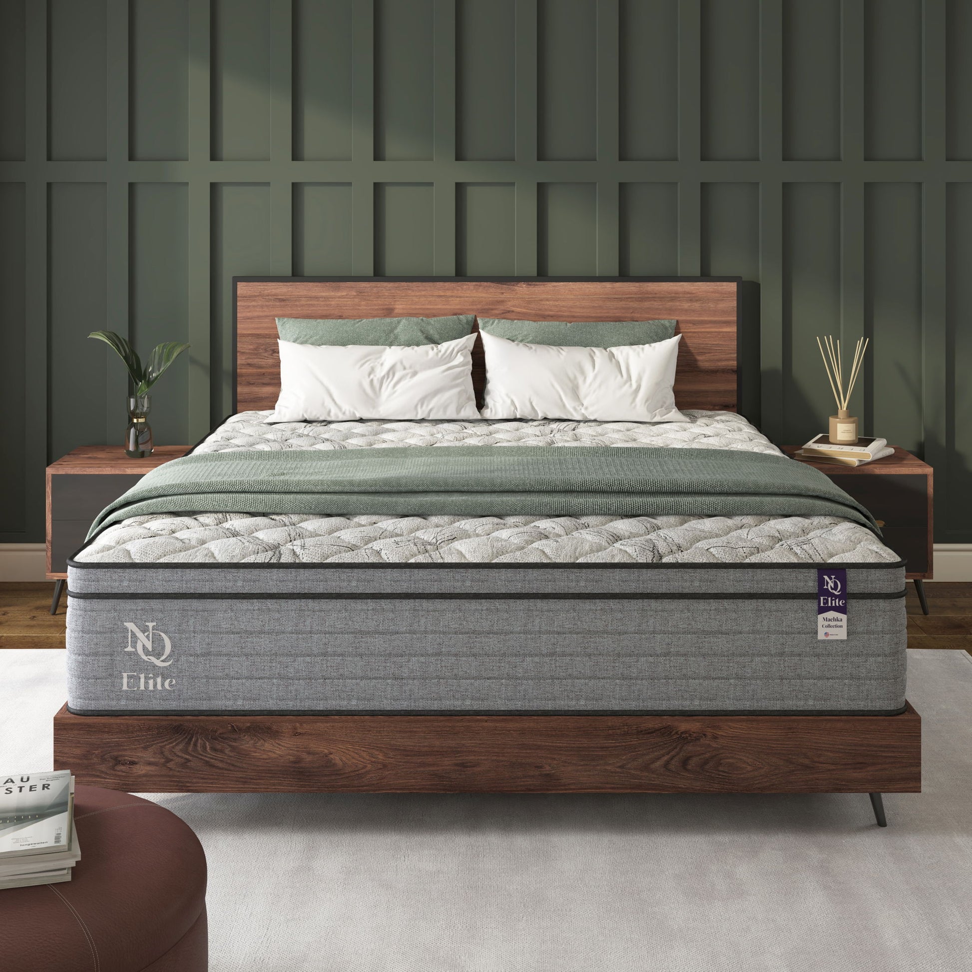 Elite Series Machka - 10" Cooling Gel Memory Foam Hybrid Mattress Daily Nest