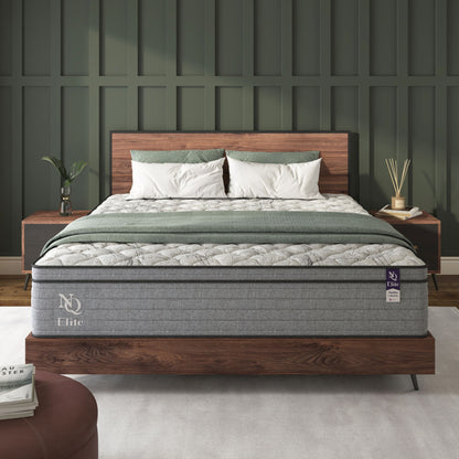 Elite Series Machka - 10" Cooling Gel Memory Foam Hybrid Mattress Daily Nest