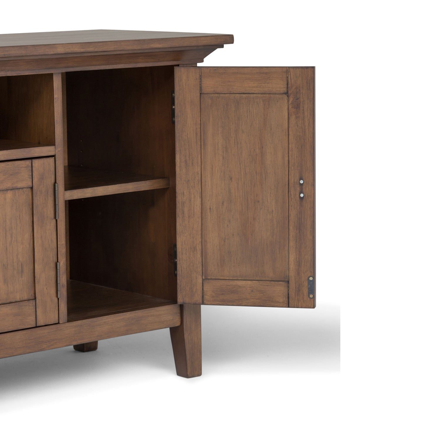 Redmond - TV Media Stand - Rustic Natural Aged Brown Simpli-Home