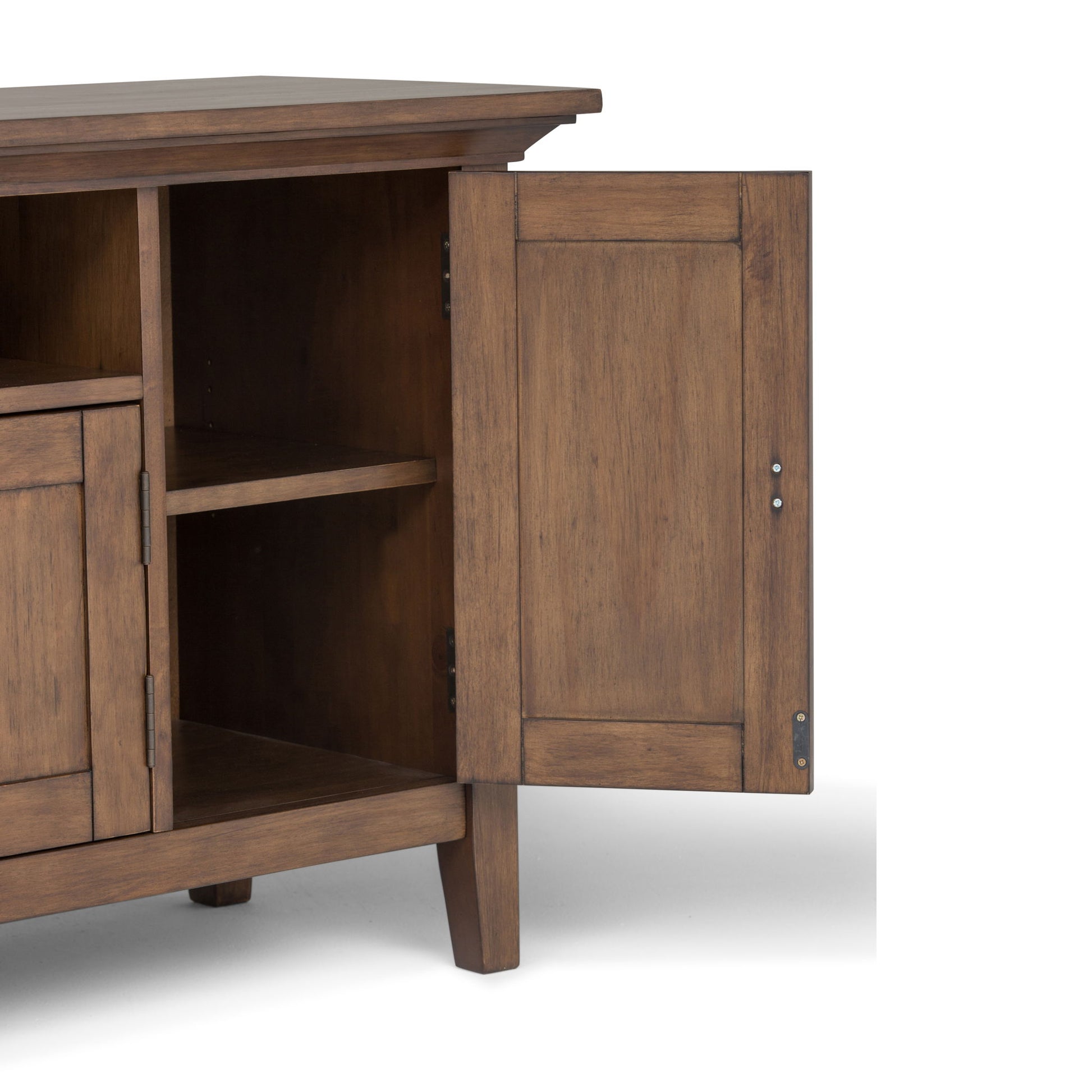 Redmond - TV Media Stand - Rustic Natural Aged Brown Simpli-Home