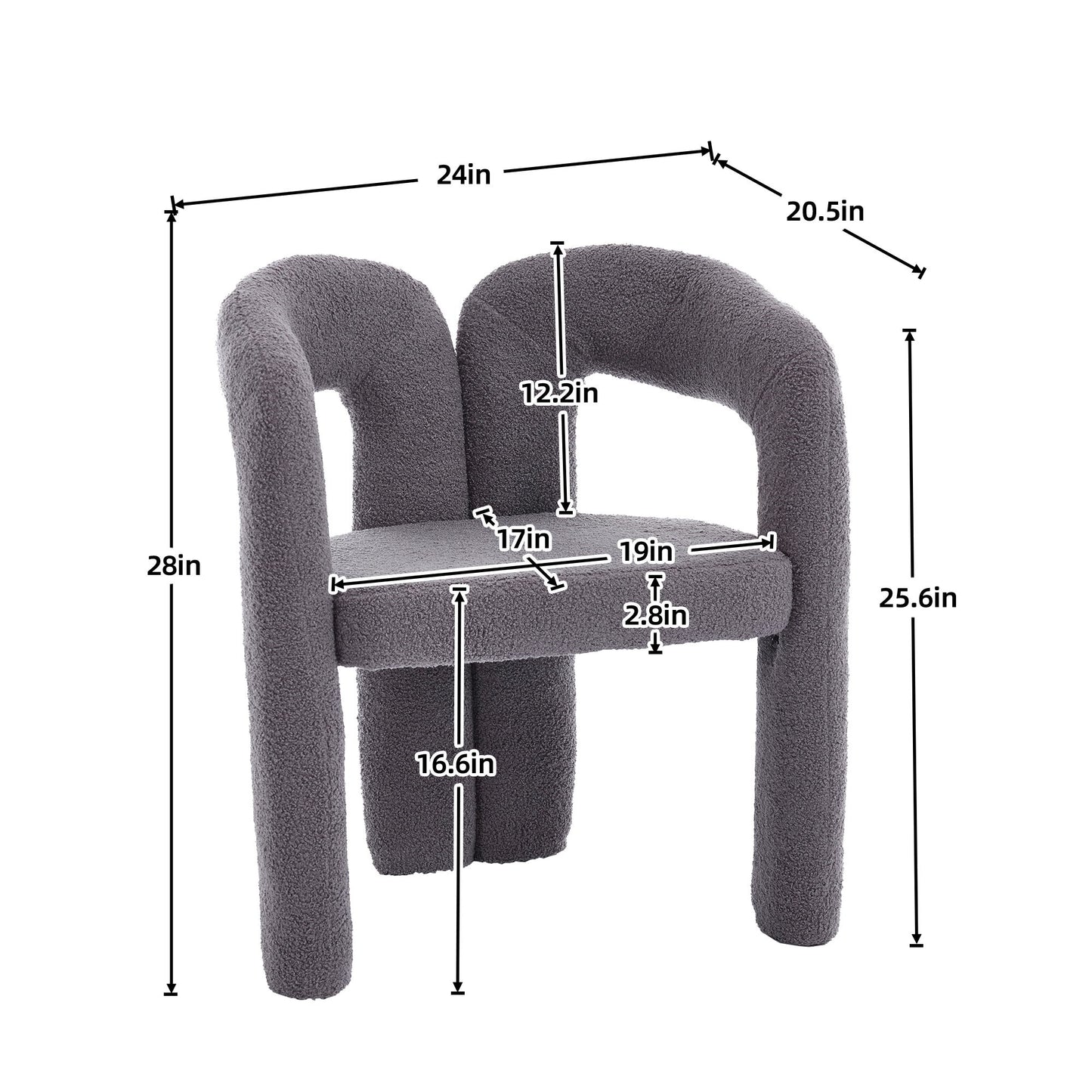 Coolmore Contemporary Designed Accent / Dining Chair With Armrests Home Essentials