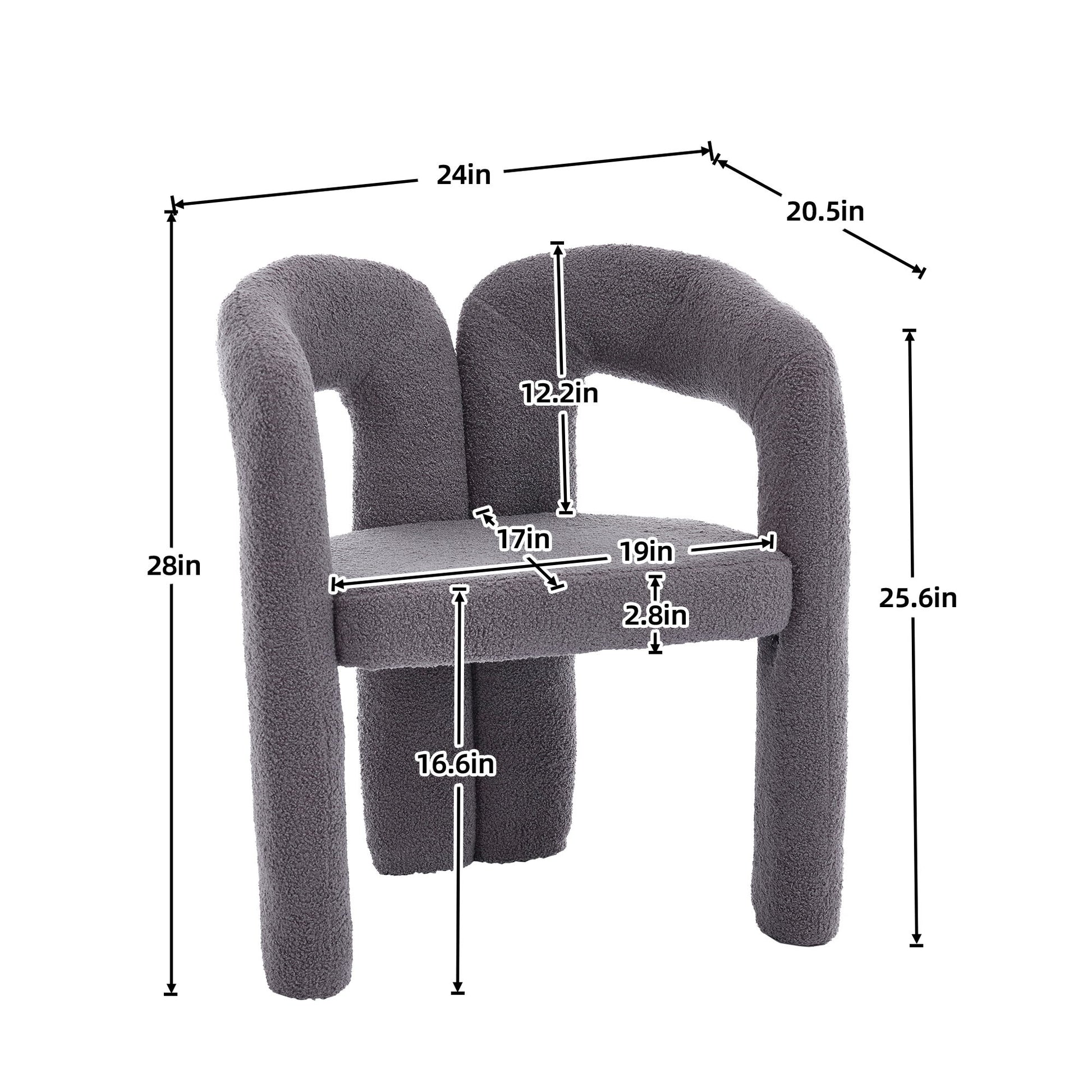 Coolmore Contemporary Designed Accent / Dining Chair With Armrests Home Essentials