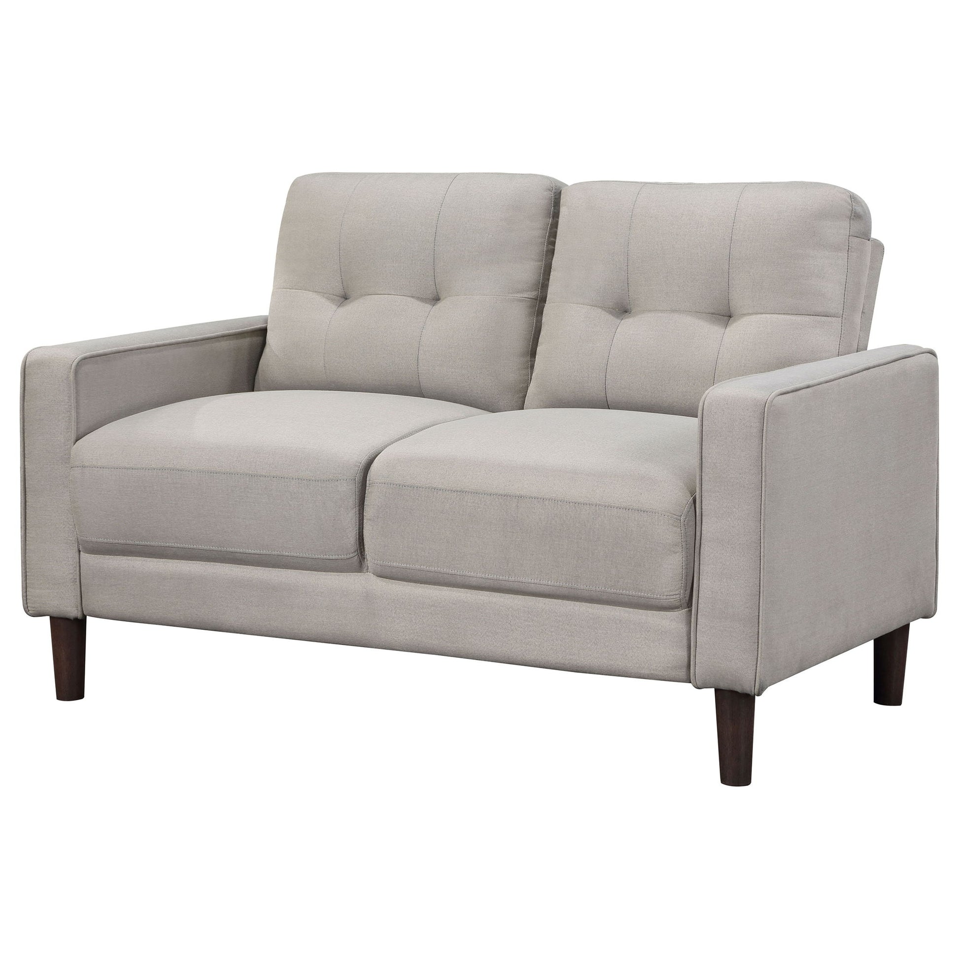 Harvey - Tufted Loveseat With Track Arm Design Furniture Max