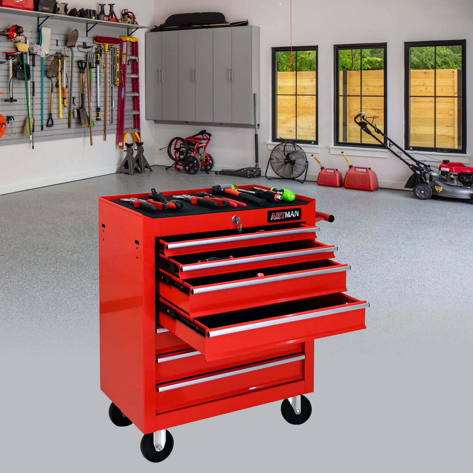 Multifunctional Tool Cart With Wheels And Drawers Daily Nest