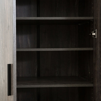 Mia - Farmhouse Shoe Cabinet With 6 Shelves Daily Nest