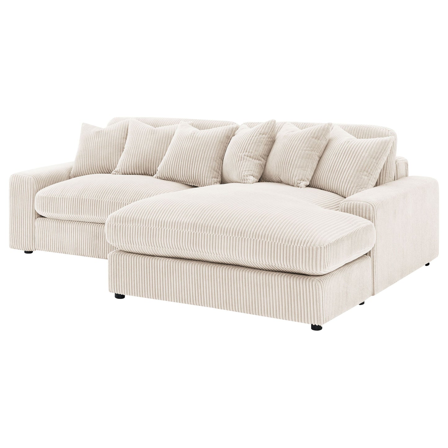 Upton - Reversible Sectional Sofa With Oversized Chaise - Sand Furniture Max