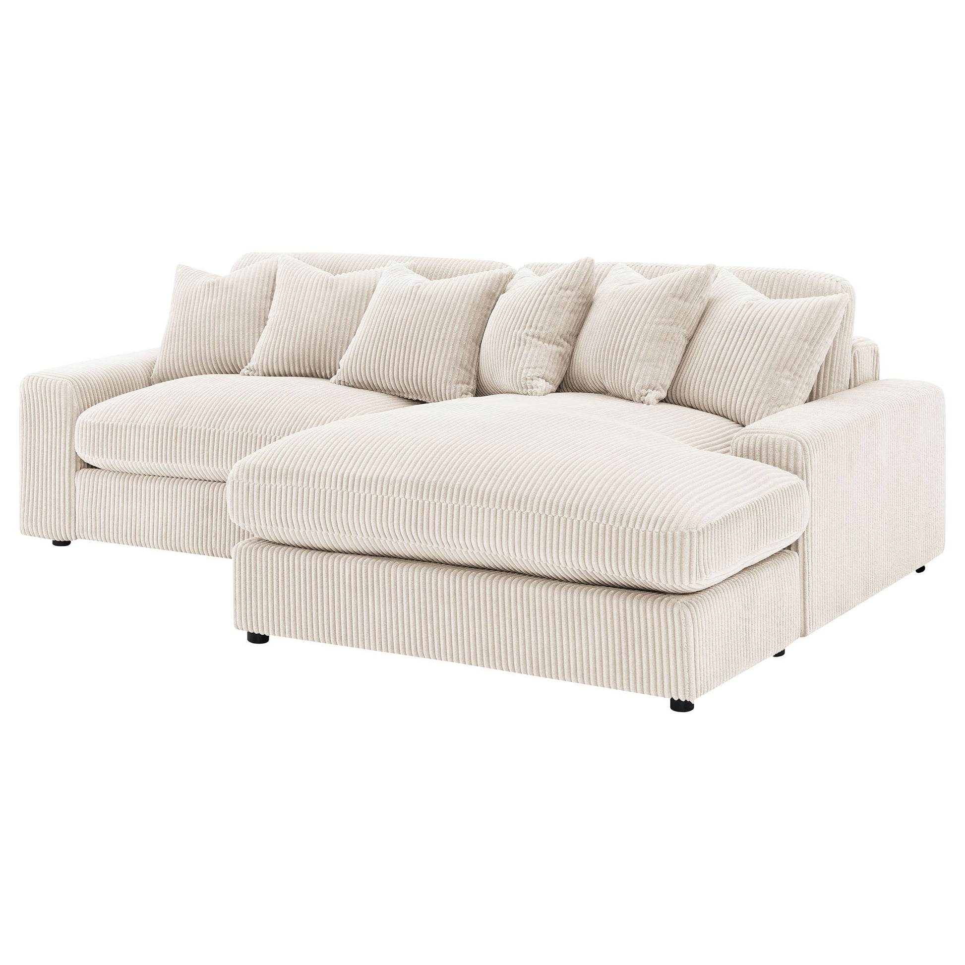 Upton - Reversible Sectional Sofa With Oversized Chaise - Sand Furniture Max