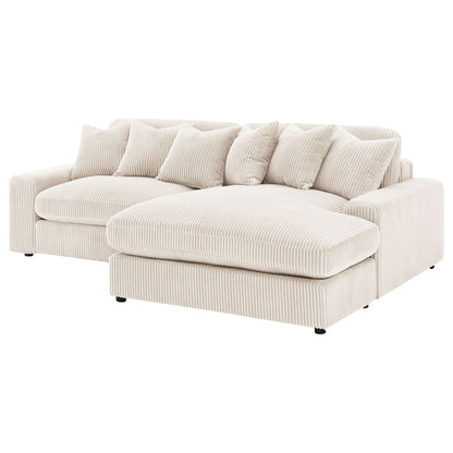 Upton - Reversible Sectional Sofa With Oversized Chaise - Sand Furniture Max