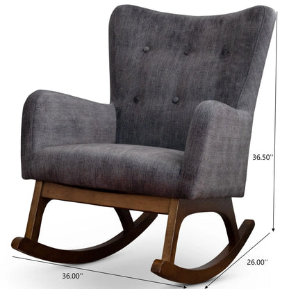 Alistair - Rocking Chair - Brown / Dark Gray Ashcroft Furniture
