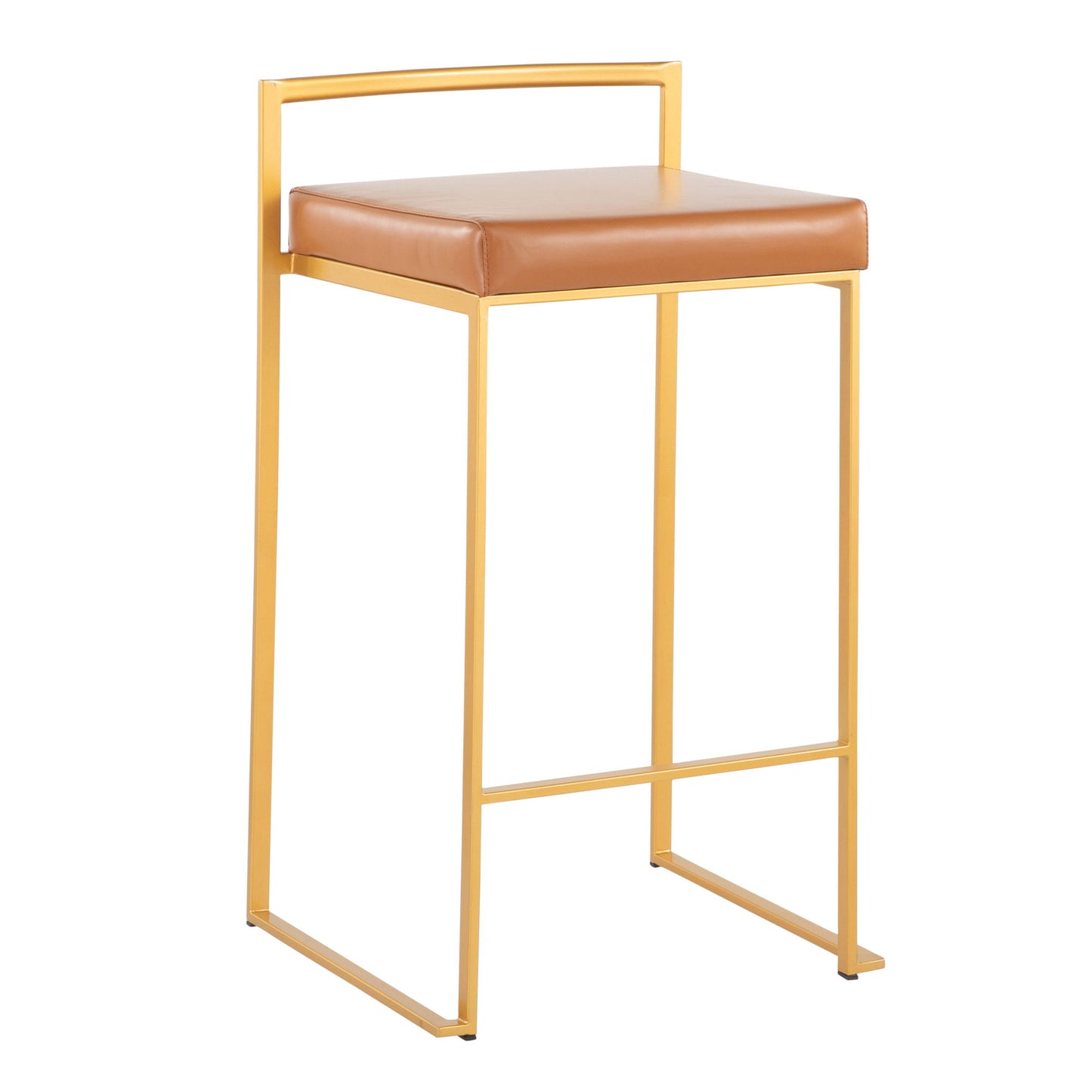 Fuji - Contemporary / Glam Design Counter Stool (Set of 2) Lumi Source