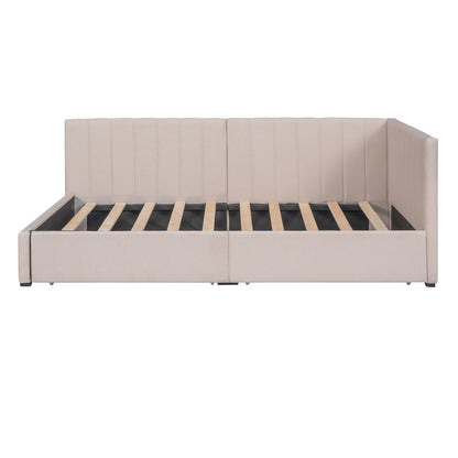 Upholstered Daybed, Sofa Bed Frame, No Box Spring Needed - Snoozhouse