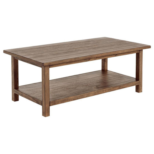 Payne - Wood Coffee Table with Shelf Coaster Fine Furniture