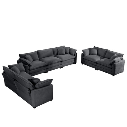 Elegant Oversized Sectional Sofa Set With Deep Seats And Flexible Layout Home Essentials