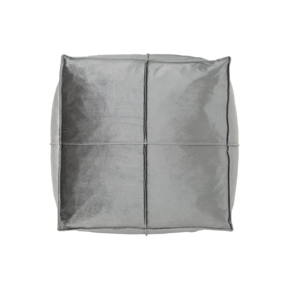Nati - Square Pouf Ottoman And Floor Cushion - Smoke Home Essentials