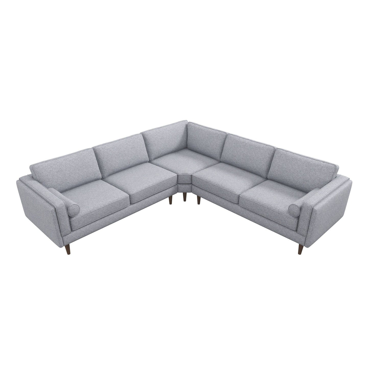 Amber - Corner Sectional Sofa - Light Gray Ashcroft Furniture