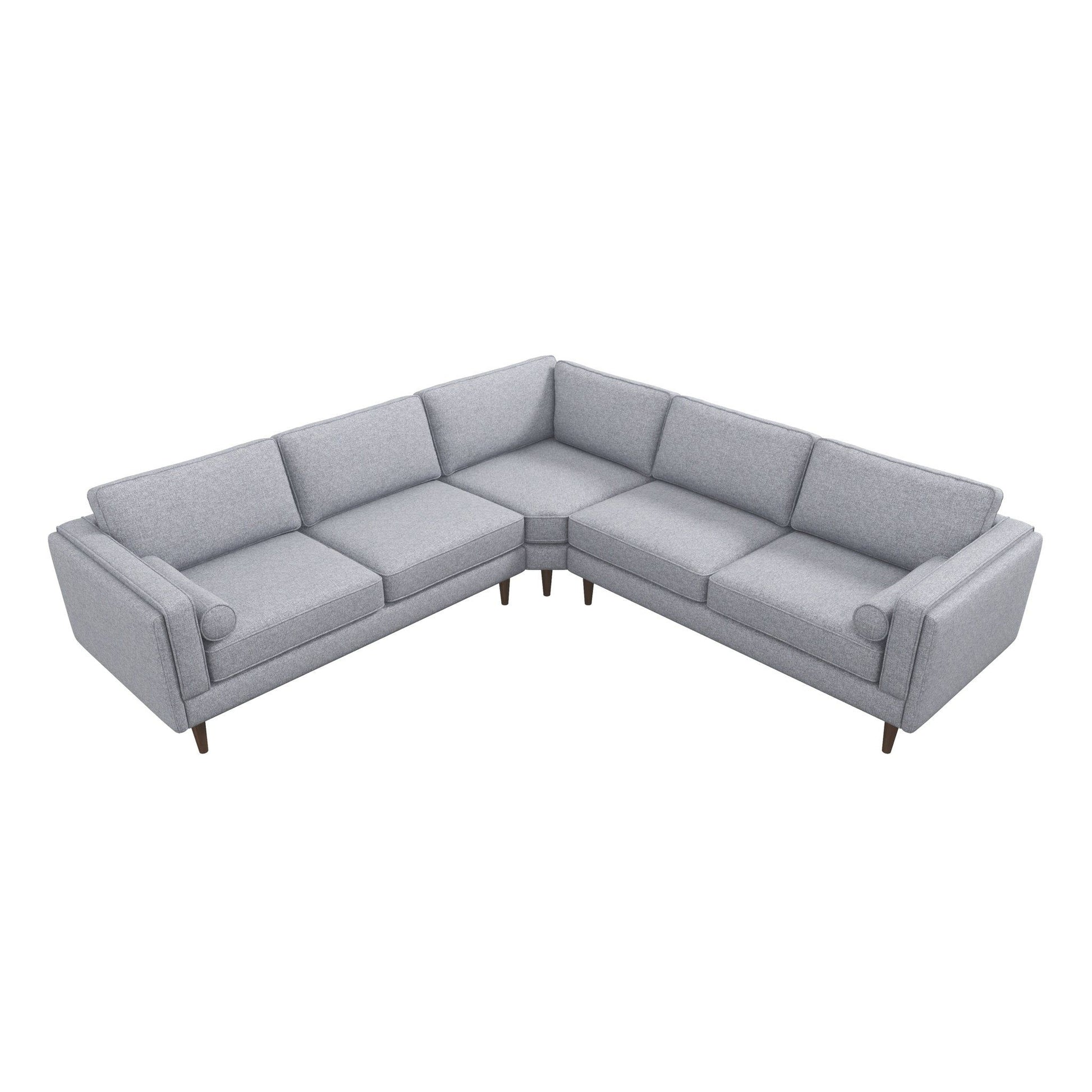 Amber - Corner Sectional Sofa - Light Gray Ashcroft Furniture