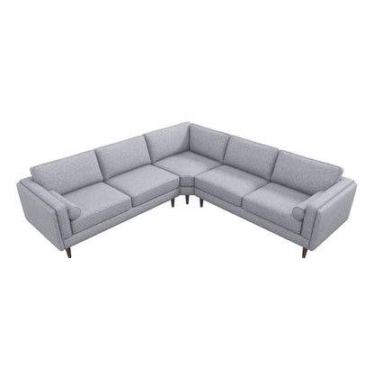 Amber - Corner Sectional Sofa - Light Gray Ashcroft Furniture