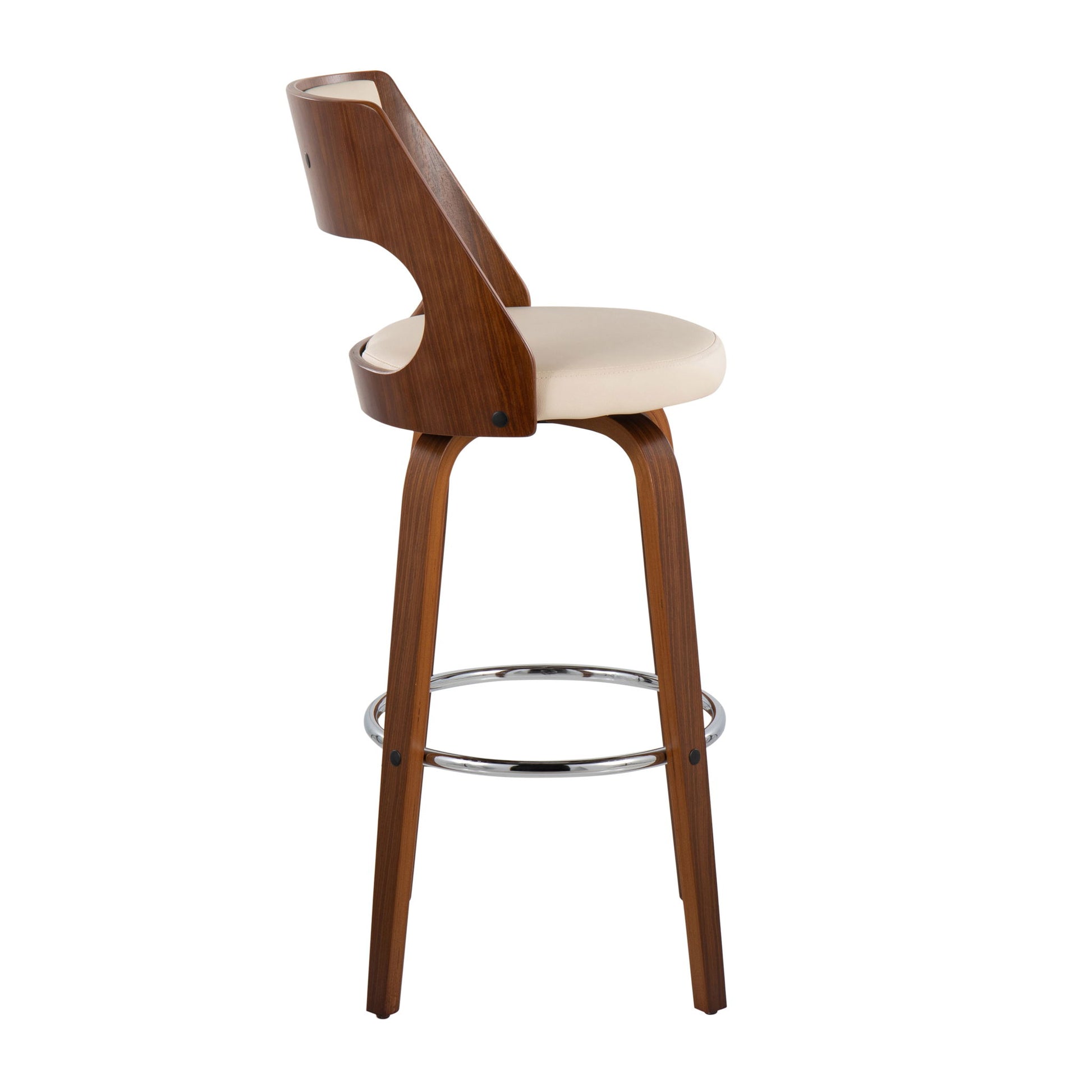 Cecina - Mid-Century Modern Barstool With Swivel (Set of 2) Lumi Source