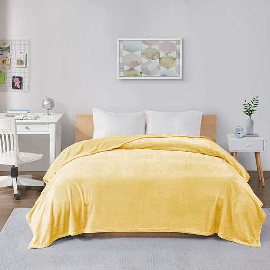 Twin Oversized Blanket - Yellow Intelligent Design