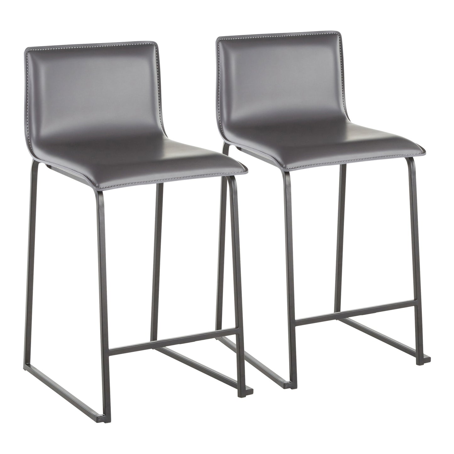 Mara - Upholstered Contemporary Counter Stool (Set of 2) Lumi Source