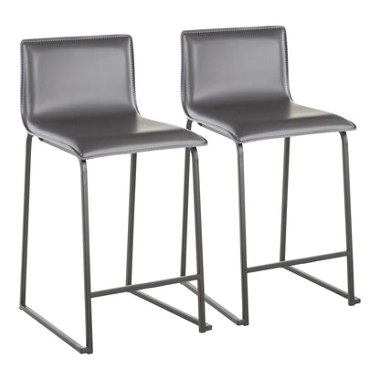 Mara - Upholstered Contemporary Counter Stool (Set of 2) Lumi Source