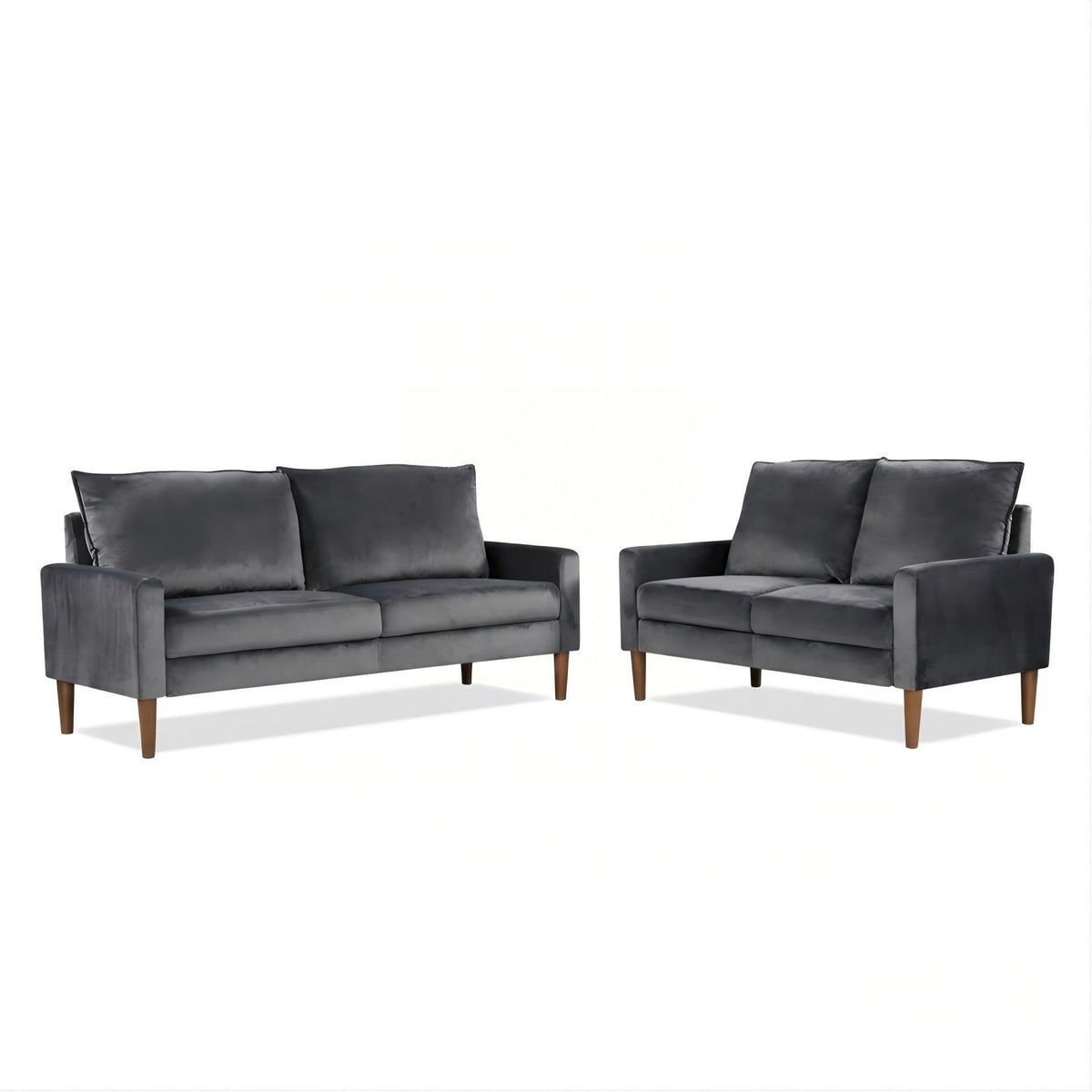 Upholstered Loveseat Sofa, 2 Seater Couch For Living Room Apartment US Pride