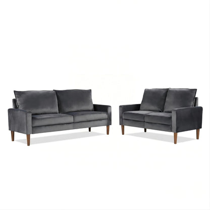 Upholstered Loveseat Sofa, 2 Seater Couch For Living Room Apartment US Pride
