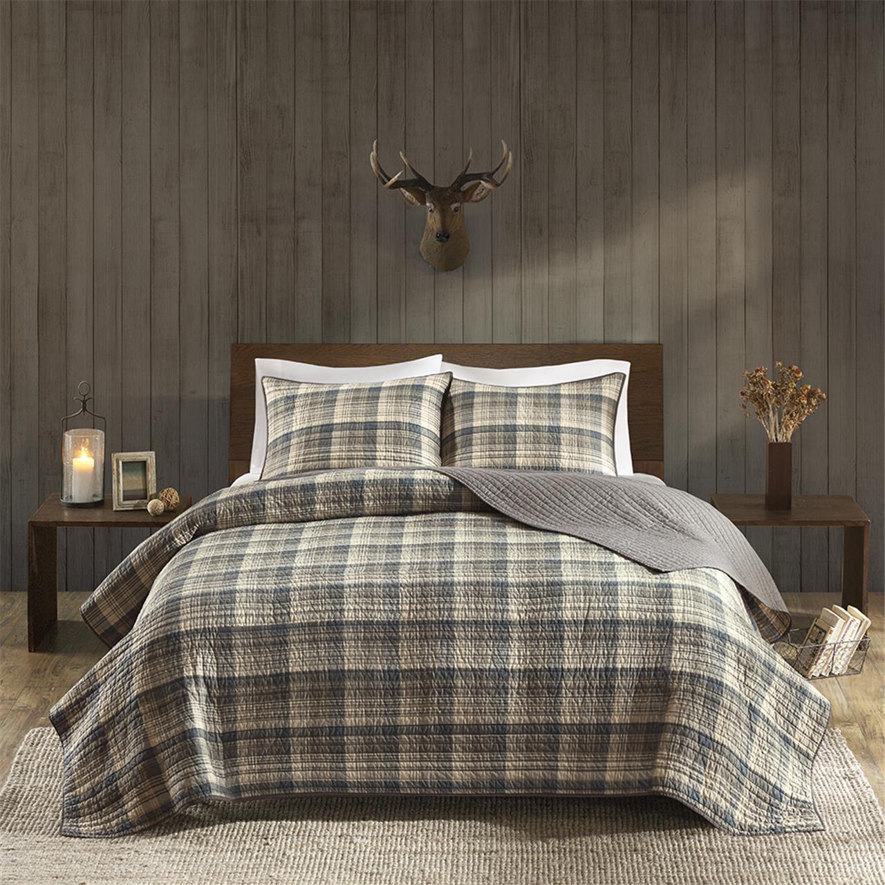 Tasha - King Oversized Quilt Mini Set - Tan Woolrich