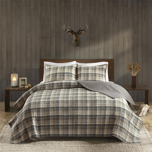 Tasha - King Oversized Quilt Mini Set - Tan Woolrich