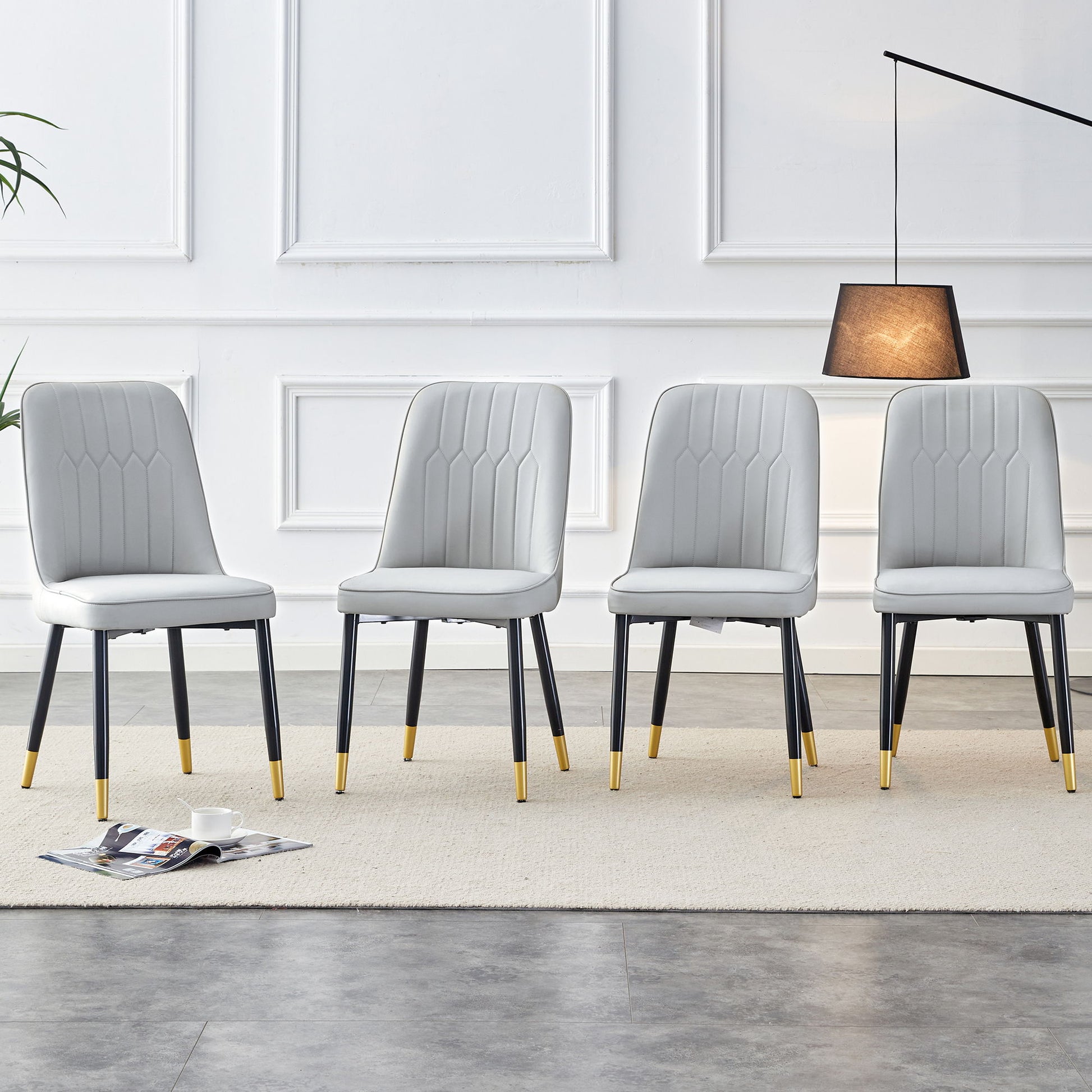 Modern Chair With Metal Legs Home Essentials