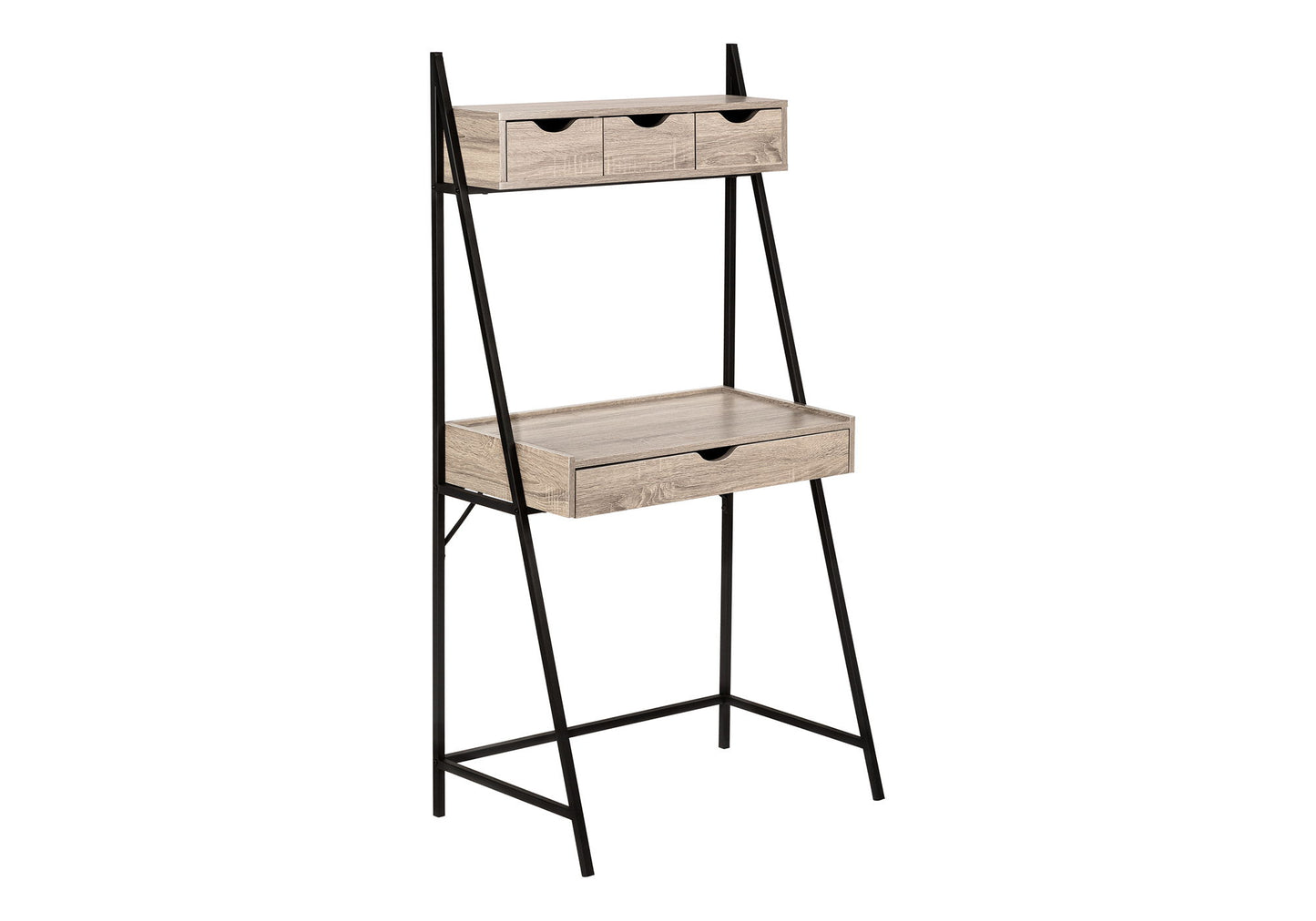 Computer Desk For Home Office, Laptop, Leaning, Storage Drawers, Contemporary & Modern 8th Street