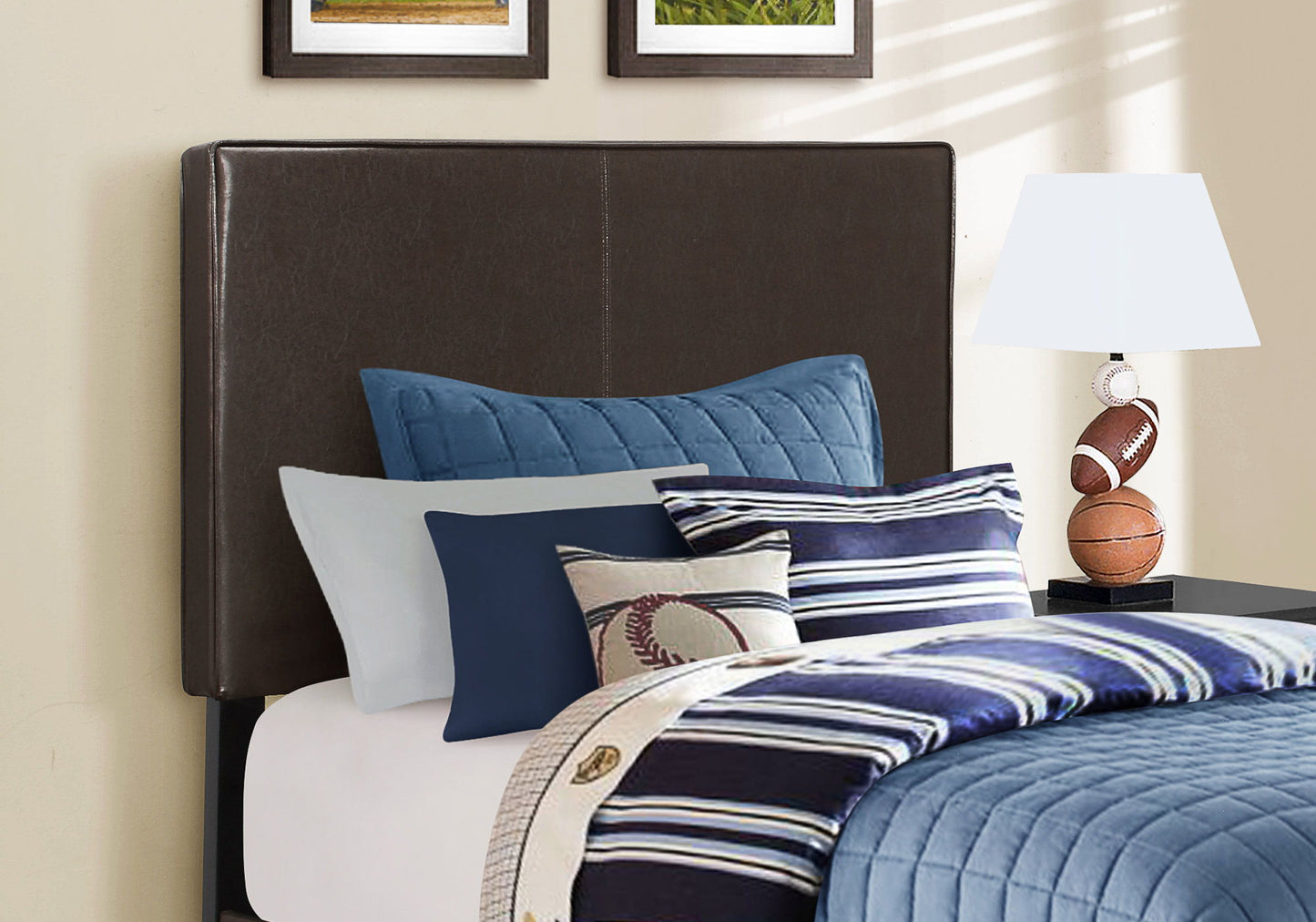 Bed, Upholstered, Transitional 8th Street