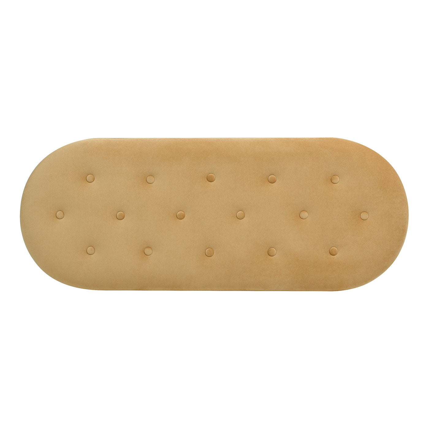 Melinda - Oval Tufted Bullion Fringe Storage Bench Jennifer Taylor Home