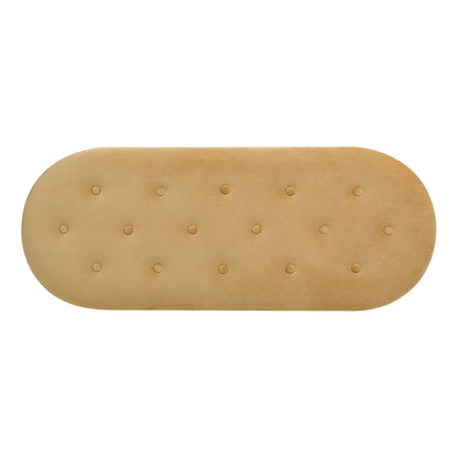 Melinda - Oval Tufted Bullion Fringe Storage Bench Jennifer Taylor Home